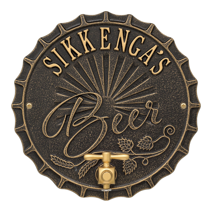 Bottle Cap Brew Pub Plaque