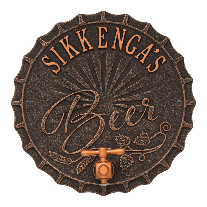 Bottle Cap Brew Pub Plaque