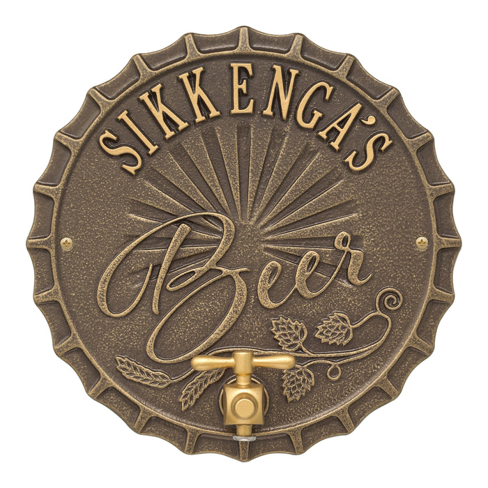 Bottle Cap Brew Pub Plaque