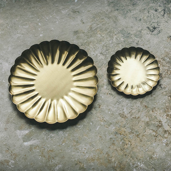 Brass Ripple Tray - Large