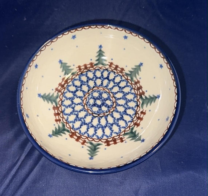 Ceramika Artystyczna Christmas Tree 5" Bowl - Shape B89 - Pattern: Christmas Tree (340)