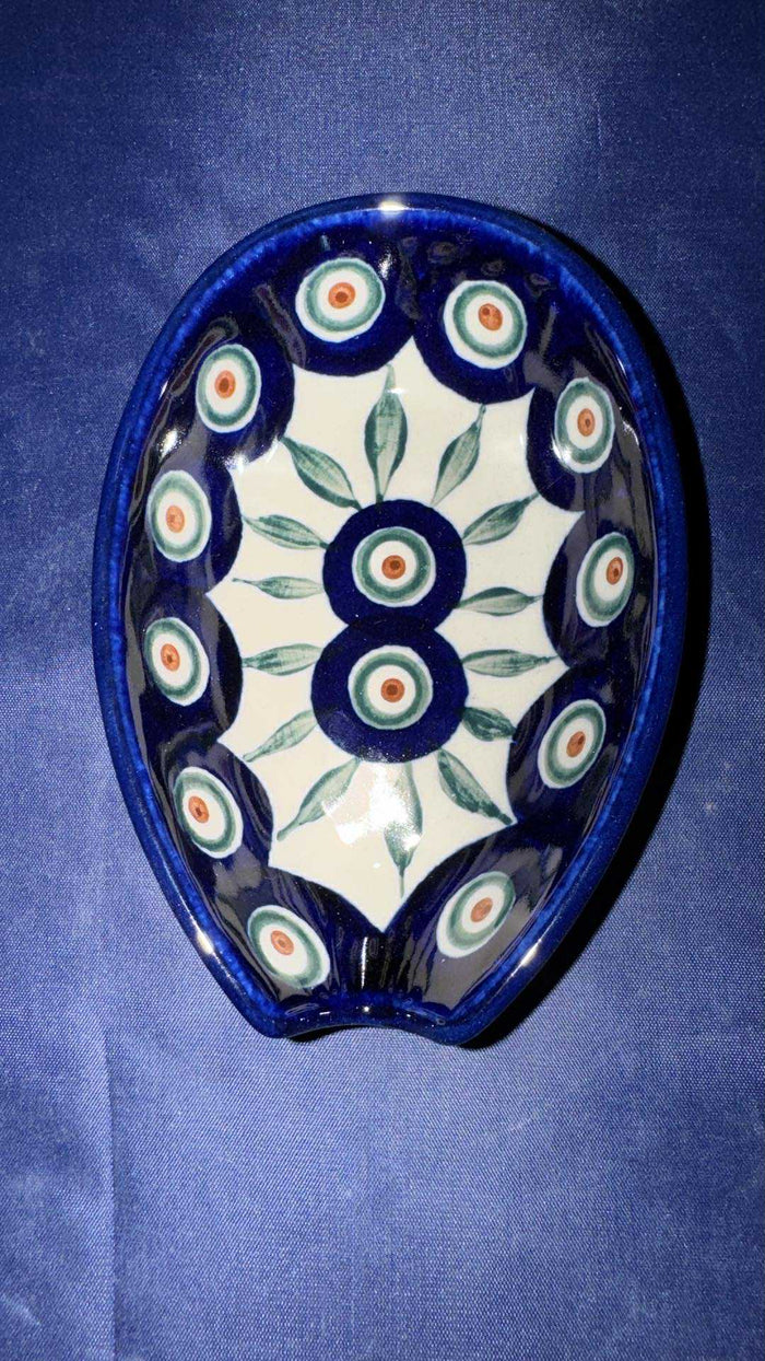 Ceramika Artystyczna Peacock Spoon Rest - Shape: 381 - Pattern: Peacock (54)