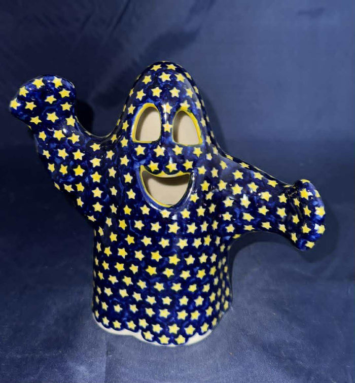 Ceramika Zebra Yellow Stars Large Luminary Ghost