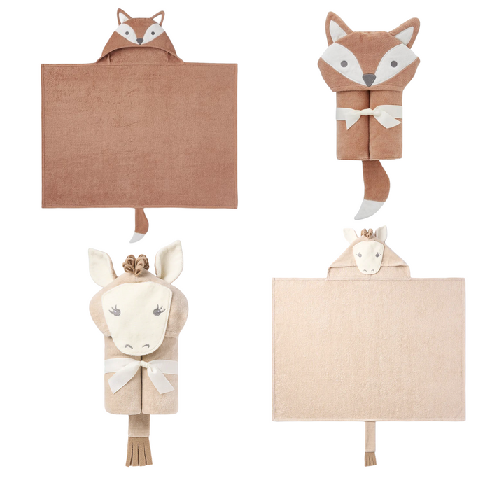 Children's Hooded Bath Wraps