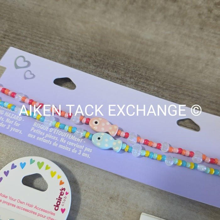 Claire's Club Bundle - 4 DIY Hair Clips, 3 Bracelets, 3 Necklaces