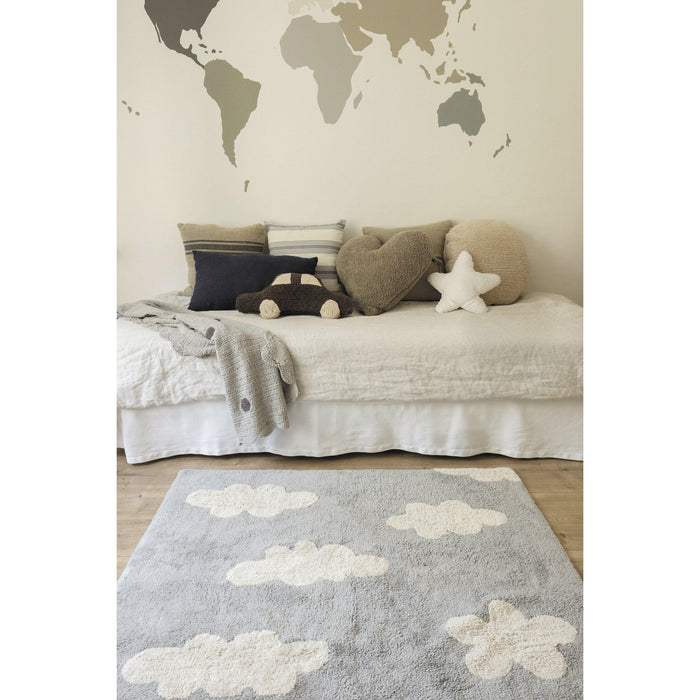 Rugs by Roo | Lorena Canals Clouds Grey Machine Washable Area Rug-C-CL-G