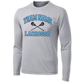 Custom Classic Long Sleeve Lacrosse Tee front view