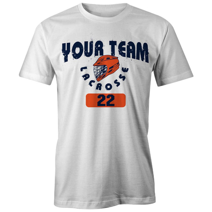 Custom Explode Lacrosse Tee - White