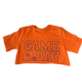 Custom Game Day Outline Crop Tee