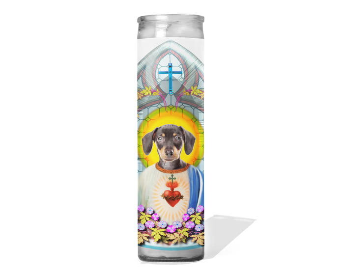 Dachshund Prayer Candle