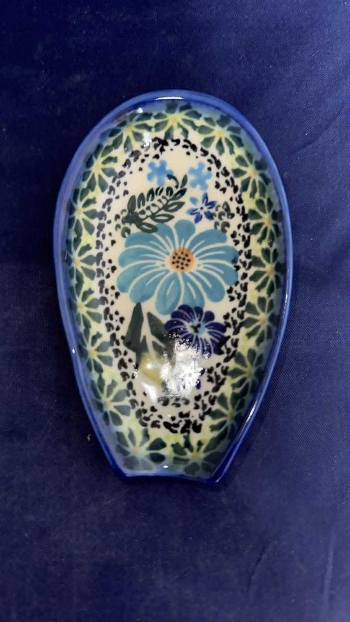 Dalia Hawaiian Delight Spoon Rest - Shape: PL1 - Pattern: Hawaiian Delight