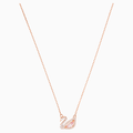 DAZZLING SWAN:NECKLACE CZMO/ROS