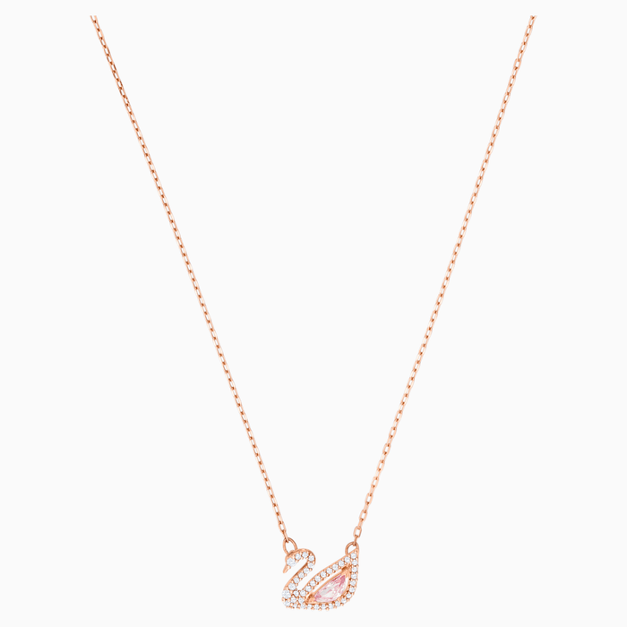 DAZZLING SWAN:NECKLACE CZMO/ROS