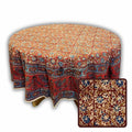 Dharani Series Vegetable Dye Round Tablecloth — Sienna Solstice - Sweet Us