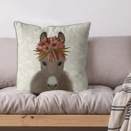 Donkey Farmhouse Pillow