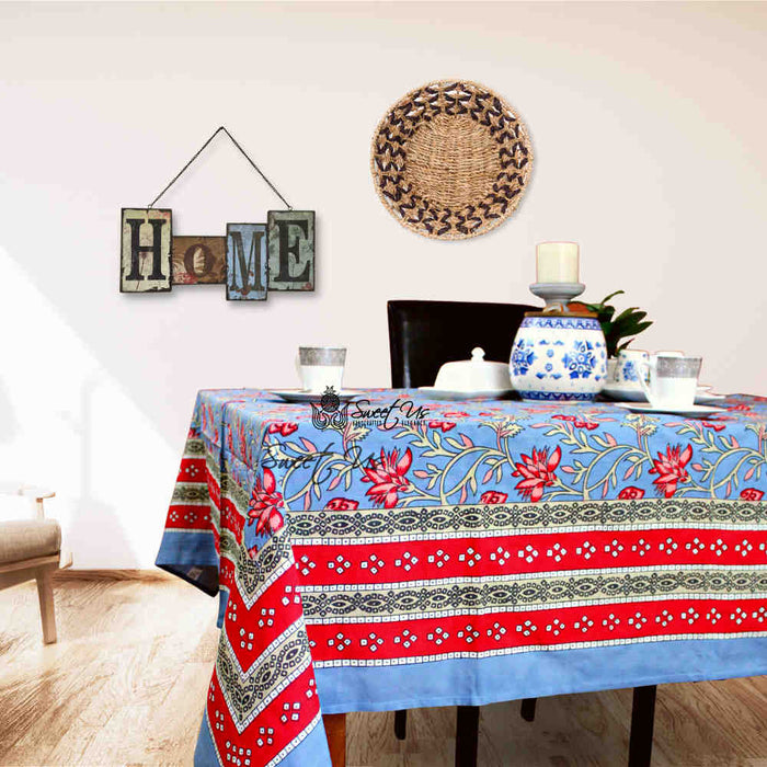 Fleurine Floral Cotton Tablecloth