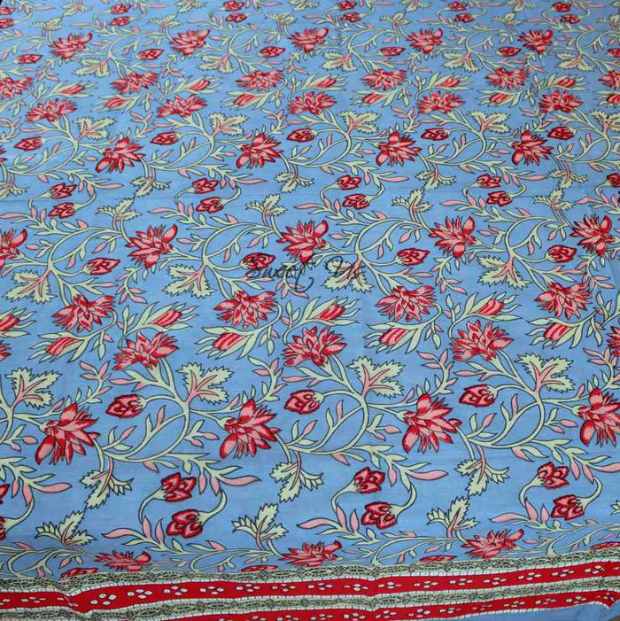 Fleurine Floral Cotton Tablecloth