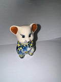 Flowered Mouse Figurine - Pattern Flowered