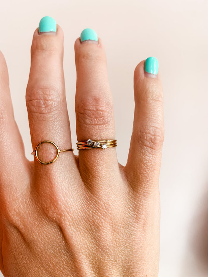Gold Fill Open Circle Ring