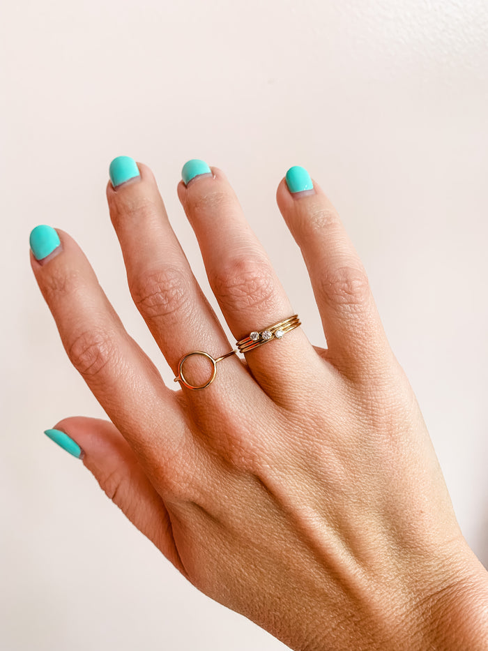 Gold Fill Open Circle Ring