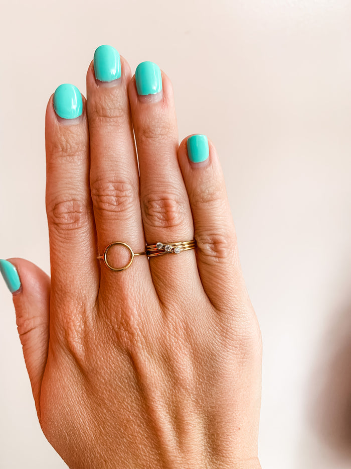 Gold Fill Open Circle Ring