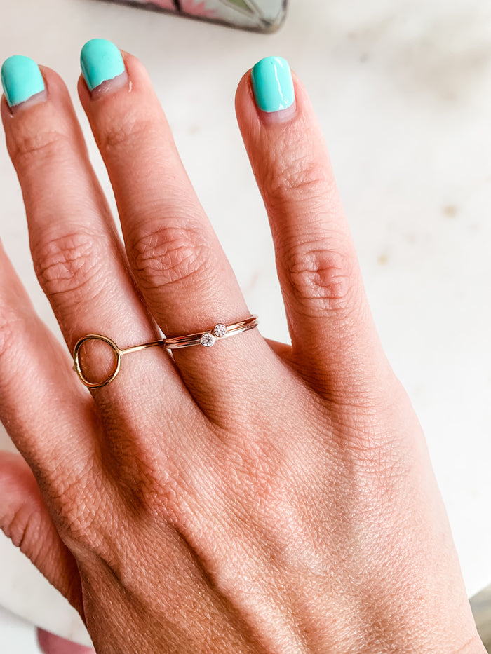 Gold Fill Open Circle Ring