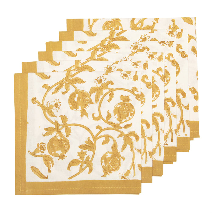 Granada Mustard Napkin Set/6