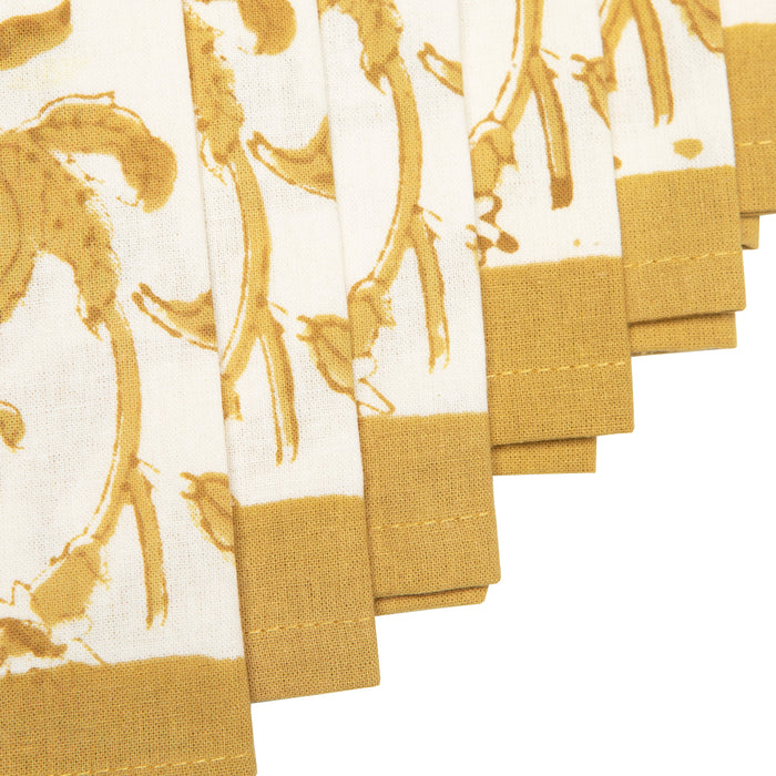 Granada Mustard Napkin Set/6
