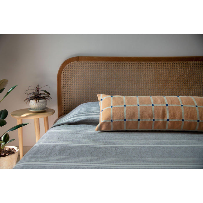 Rugs by Roo | Leah Singh Grid Pillow - Lumbar-H18GRI10
