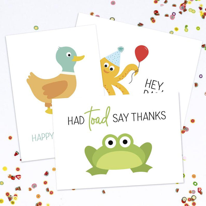 Had Toad Say Thanks Greeting Card
