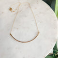 Hammered Bar Layering Necklace