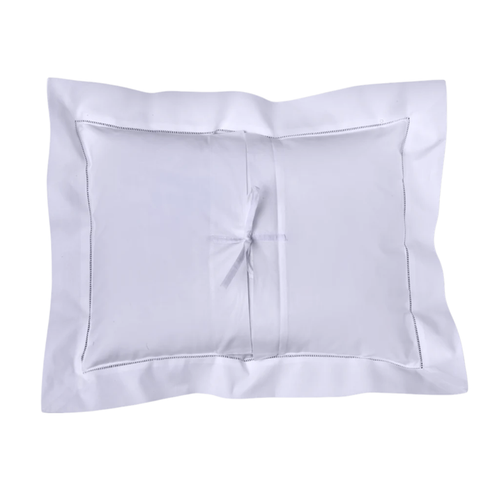 Hand Embroidered Drawnwork Boudoir Pillow