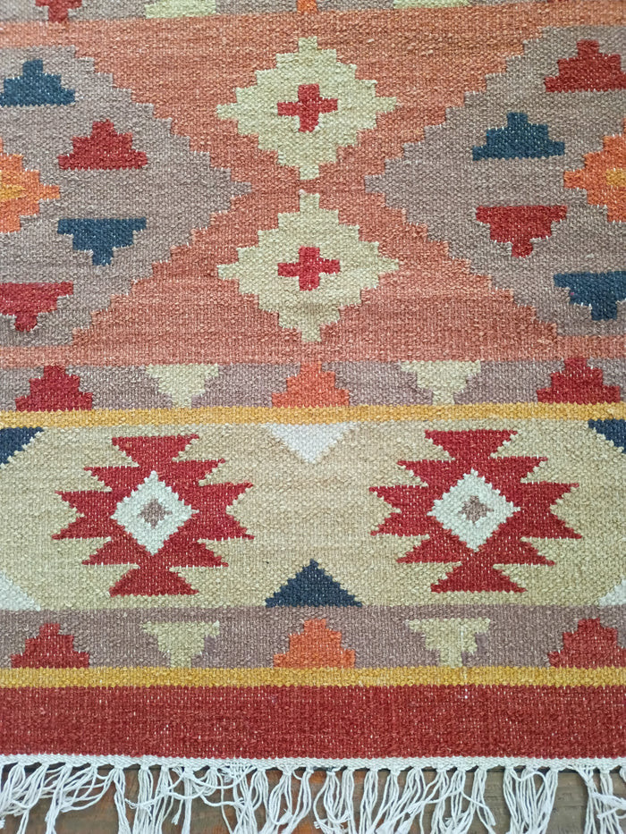 Handwoven Wool Rug; 3'x5'; W3x5-3