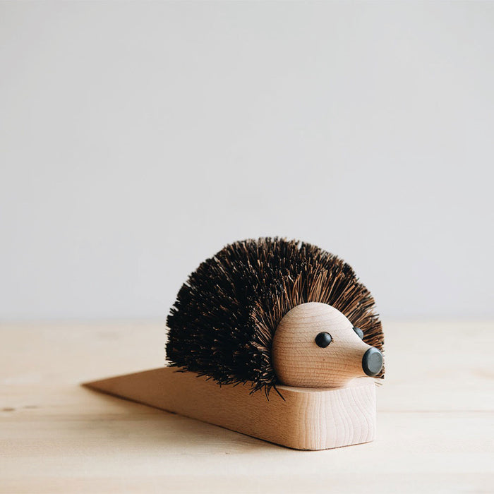Hedgehog Wooden Door Stopper