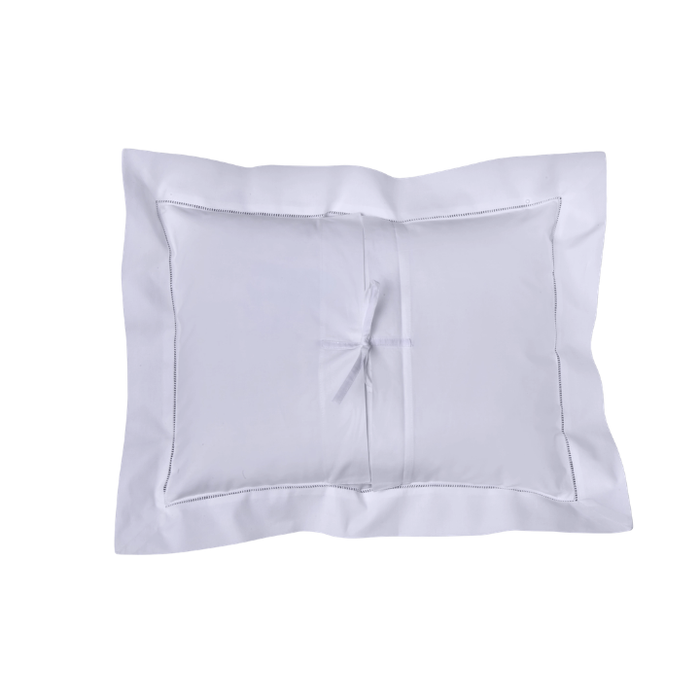 Hemstitched Monogram Boudoir Pillow