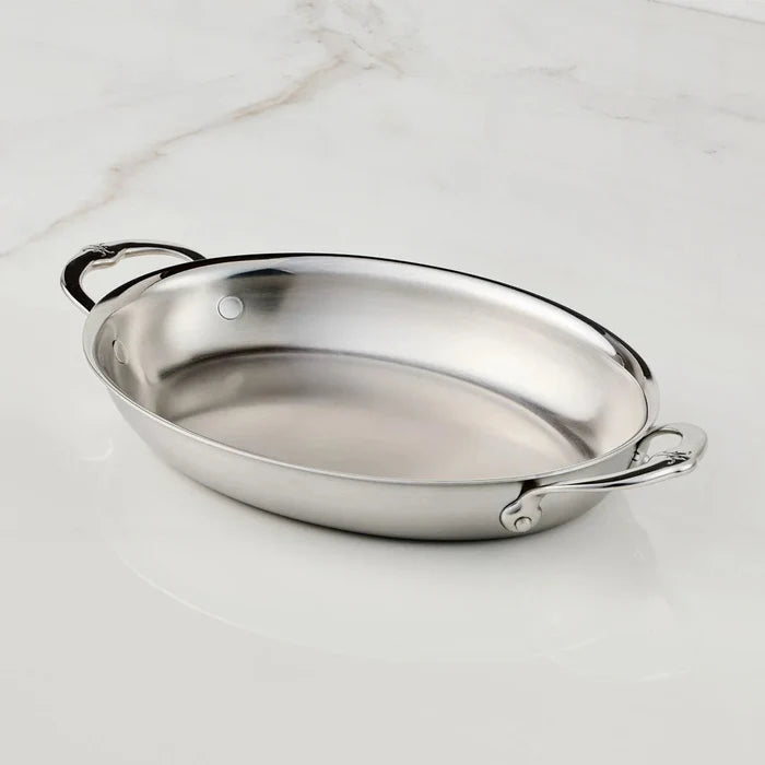 Hestan Provisions Clad Oval Au Gratin: Medium