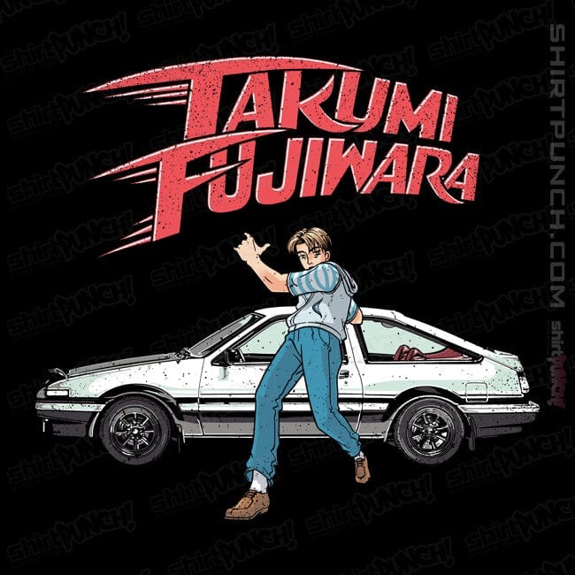 Secret_Shirts Magnets / 3"x3" / Black Initial D