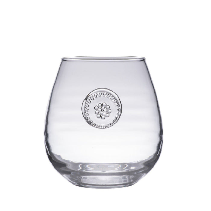 Juliska Berry & Thread Glass Stemless Red Wine