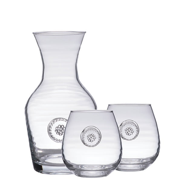 Juliska Berry & Thread Glass Stemless Red Wine