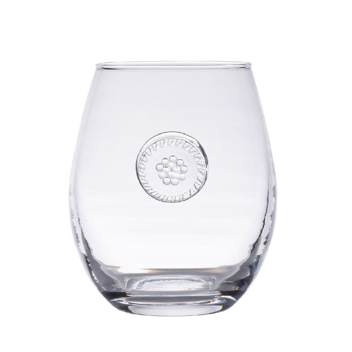 Juliska Berry & Thread Glass Stemless White Wine