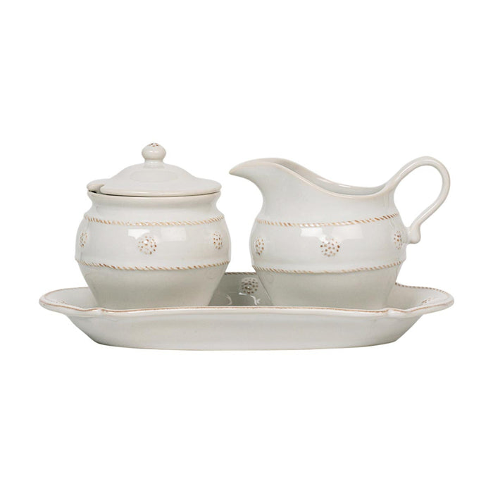 Juliska Berry & Thread Whitewash Cream & Sugar