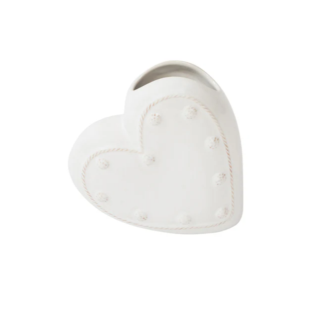 Juliska Berry & Thread Whitewash Heart Vase