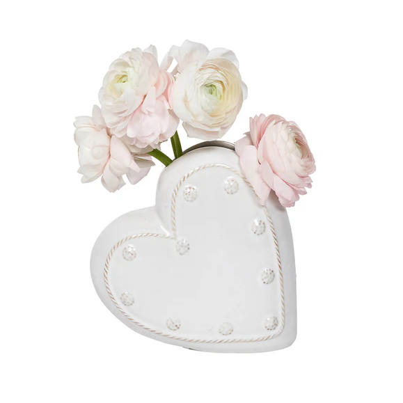 Juliska Berry & Thread Whitewash Heart Vase