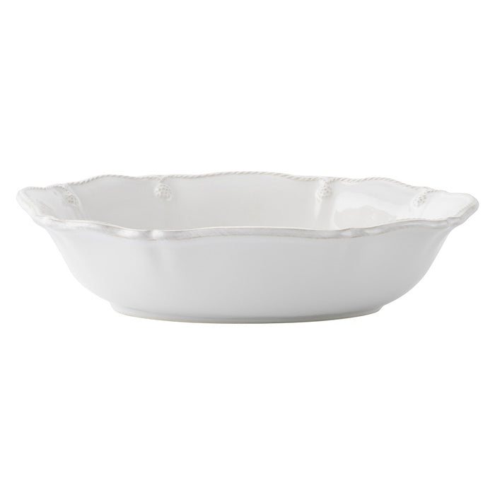 Juliska Berry & Thread Whitewash Oval Serving Bowl 12"