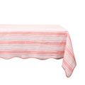 Juliska Cabana Stripe Coral Tablecloth