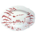 Juliska Country Estate Winter Frolic Ruby Serving Platter, Medium