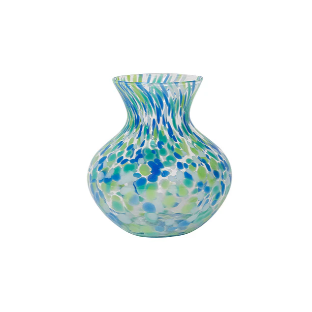 Juliska Puro Glass Ocean Vase 6"