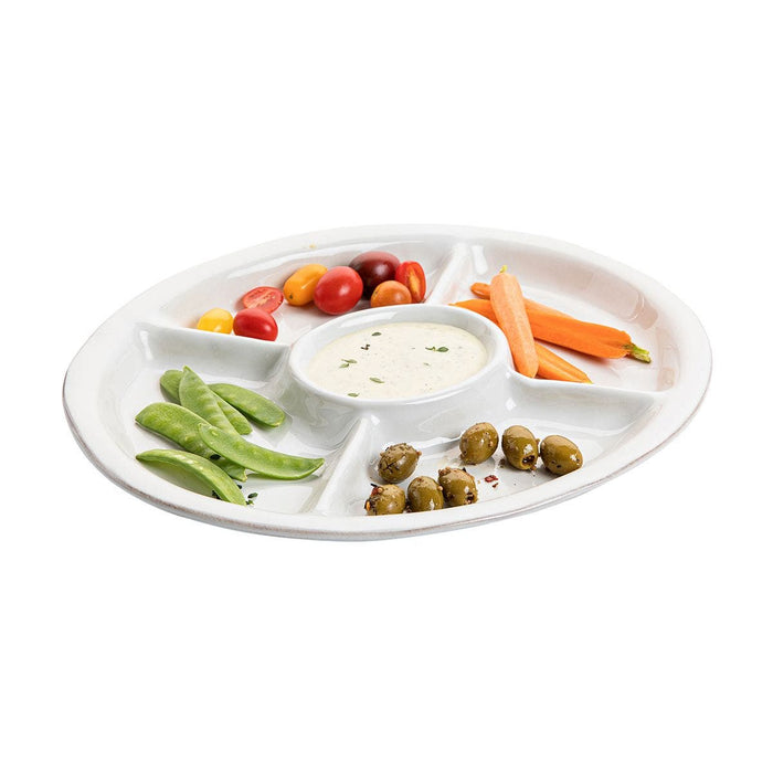 Juliska Puro Whitewash Crudite Platter