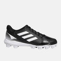 Side view of Adidas Kids' PureHustle 2 Molded Baseball Cleats.
