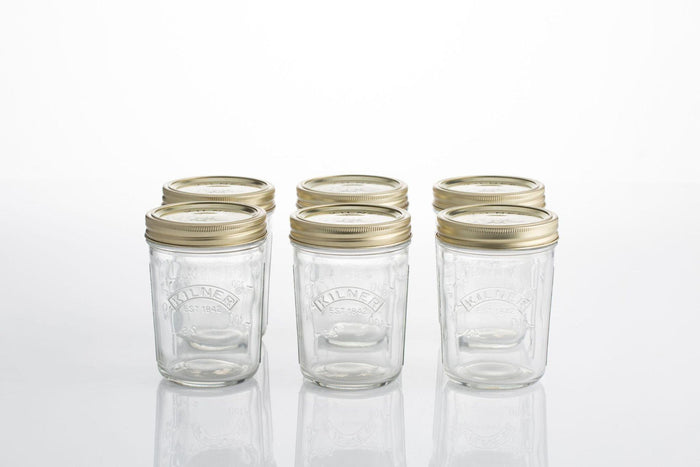 Kilner Wide Mouth Canning Jars (Set of 6): 12 oz.